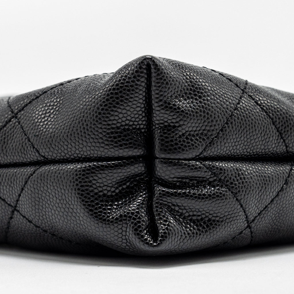 CHANEL MINI 22 BAG CAVIAR BLACK GHW (MICROCHIP)