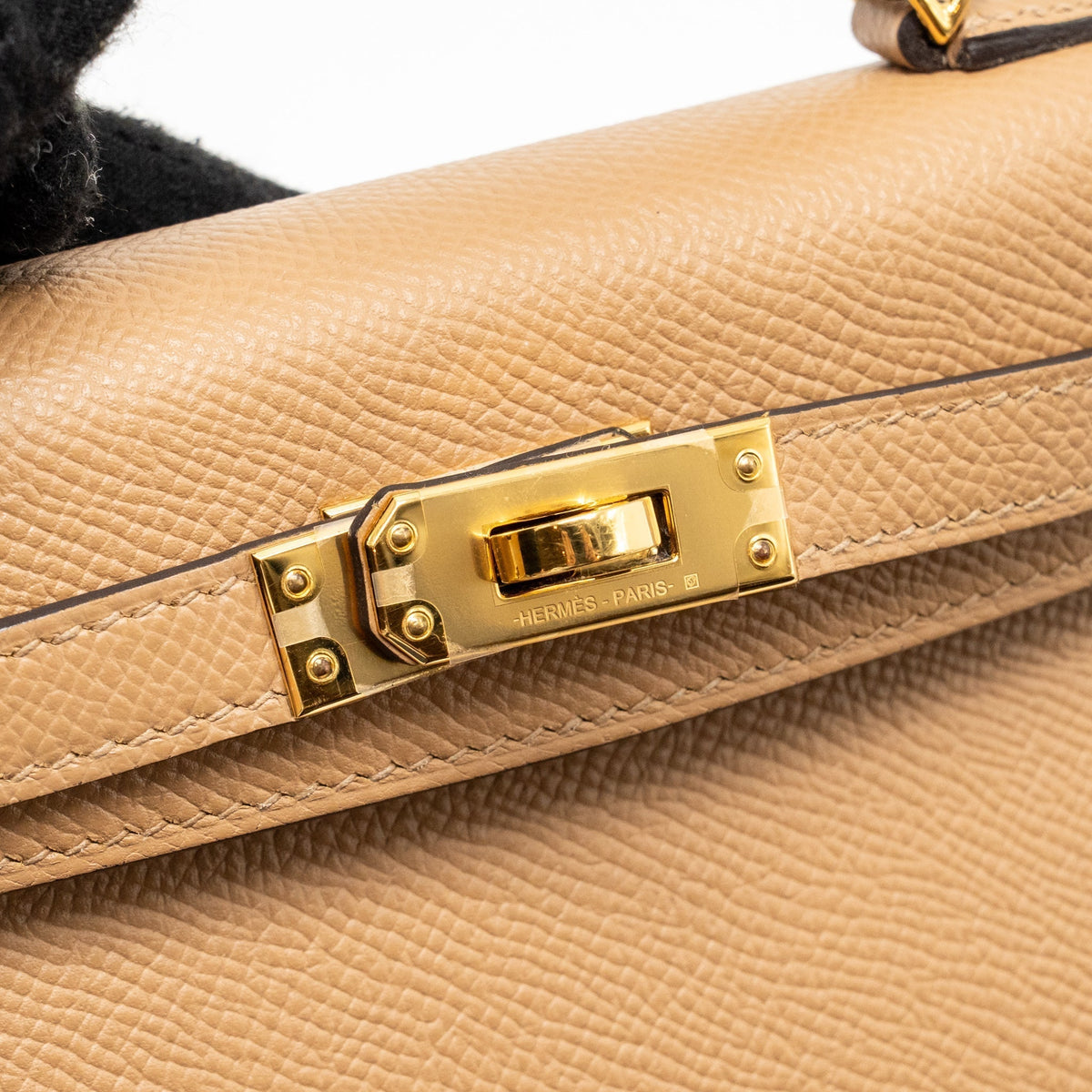 HERMES MINI KELLY II EPSOM CHAI GHW