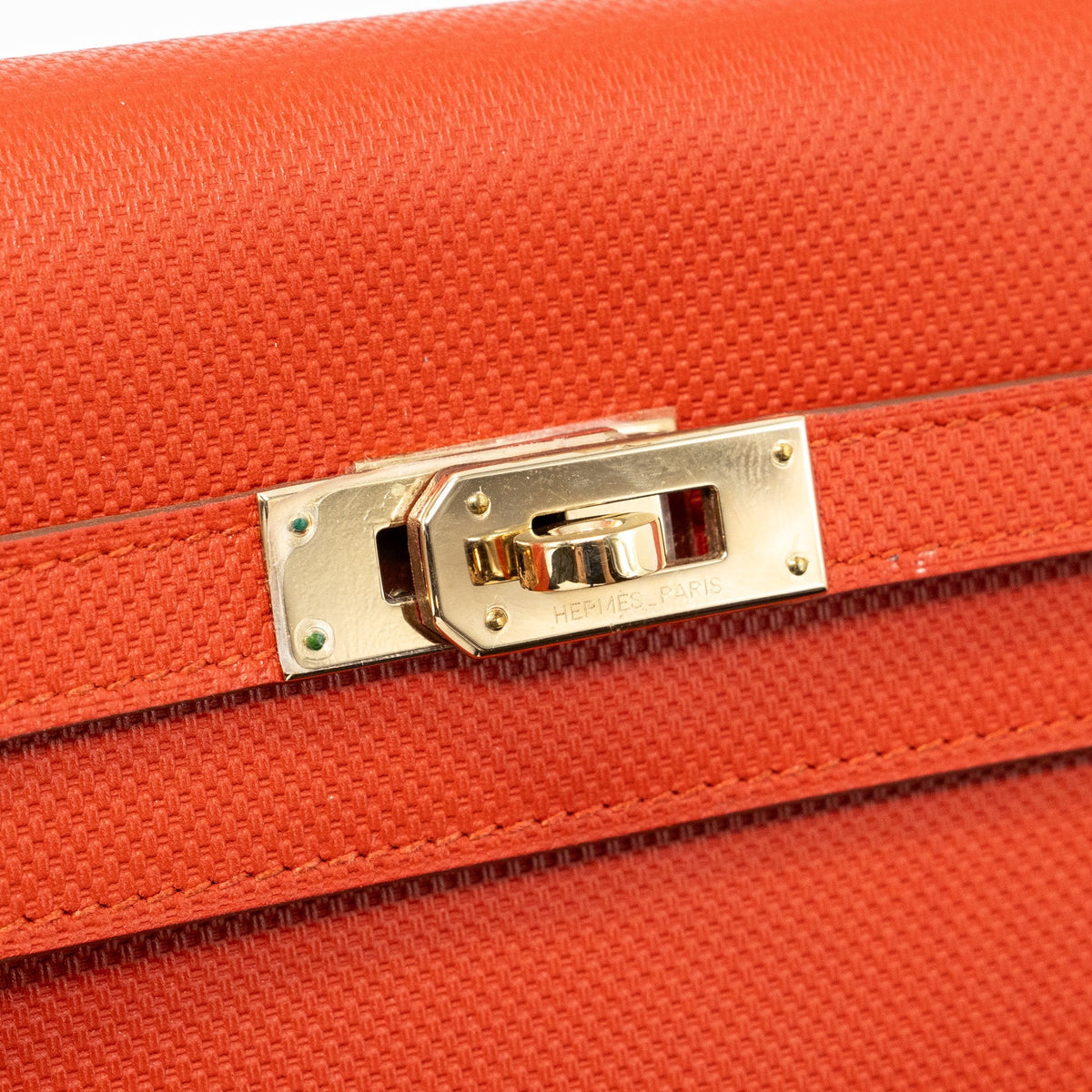 Hermes Kelly Long Wallet Grain Sanguine GHW