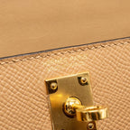 Hermes Mini Kelly II Epsom Chai GHW