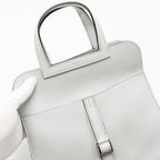 Hermes Halzan 25 Clemence Blue Pale SHW