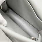 Hermes Halzan 25 Clemence Blue Pale SHW