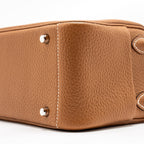 HERMES MINI LINDY CLEMENCE GOLD SHW