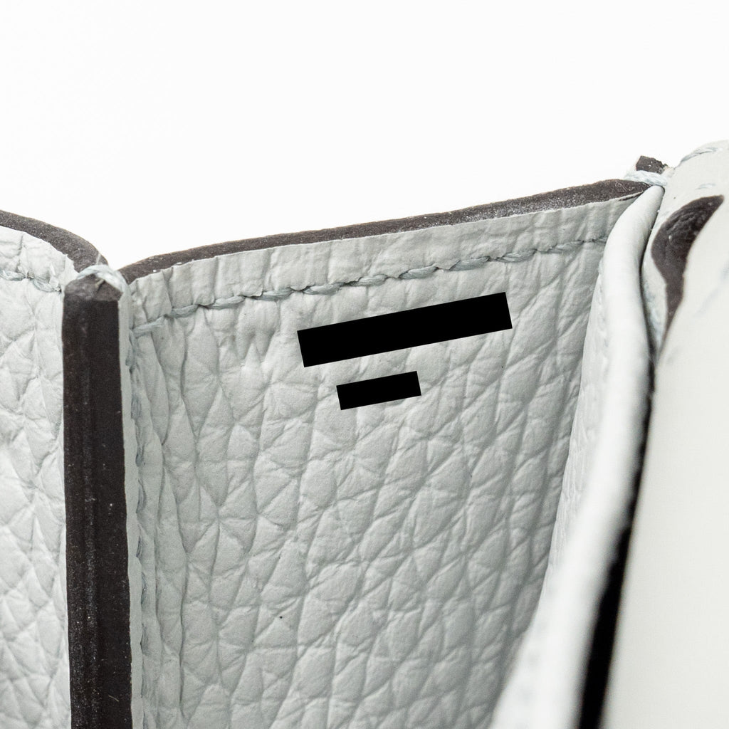 Hermes Halzan 25 Clemence Blue Pale SHW