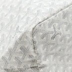Goyard Saint Louis PM Tote Bag COCUR GOYARD Goyardine Canvas/Leather White/Grey SHW