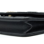 CHANEL 22S DETAILED LOGO WALLET ON CHAIN CAVIAR BLACK LGHW