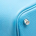 Hermes Picotin 18 Lock Bag Clemence Blue du Nord SHW