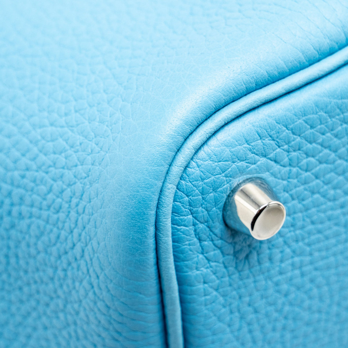 Hermes Picotin 18 Lock Bag Clemence Blue du Nord SHW