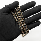 CHANEL 25P CC TOP HANDLE VANITY WITH CHAIN CAVIAR BLACK LGHW (MICROCHIP)