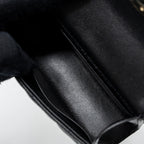 CHANEL MINI TOP HANDLE FLAP BAG CAVIAR BLACK LGHW (MICROCHIP)