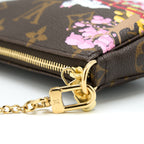 LOUIS VUITTON MINI POCHETTE LIMITED EDITION MONOGRAM CANVAS / PINK GHW