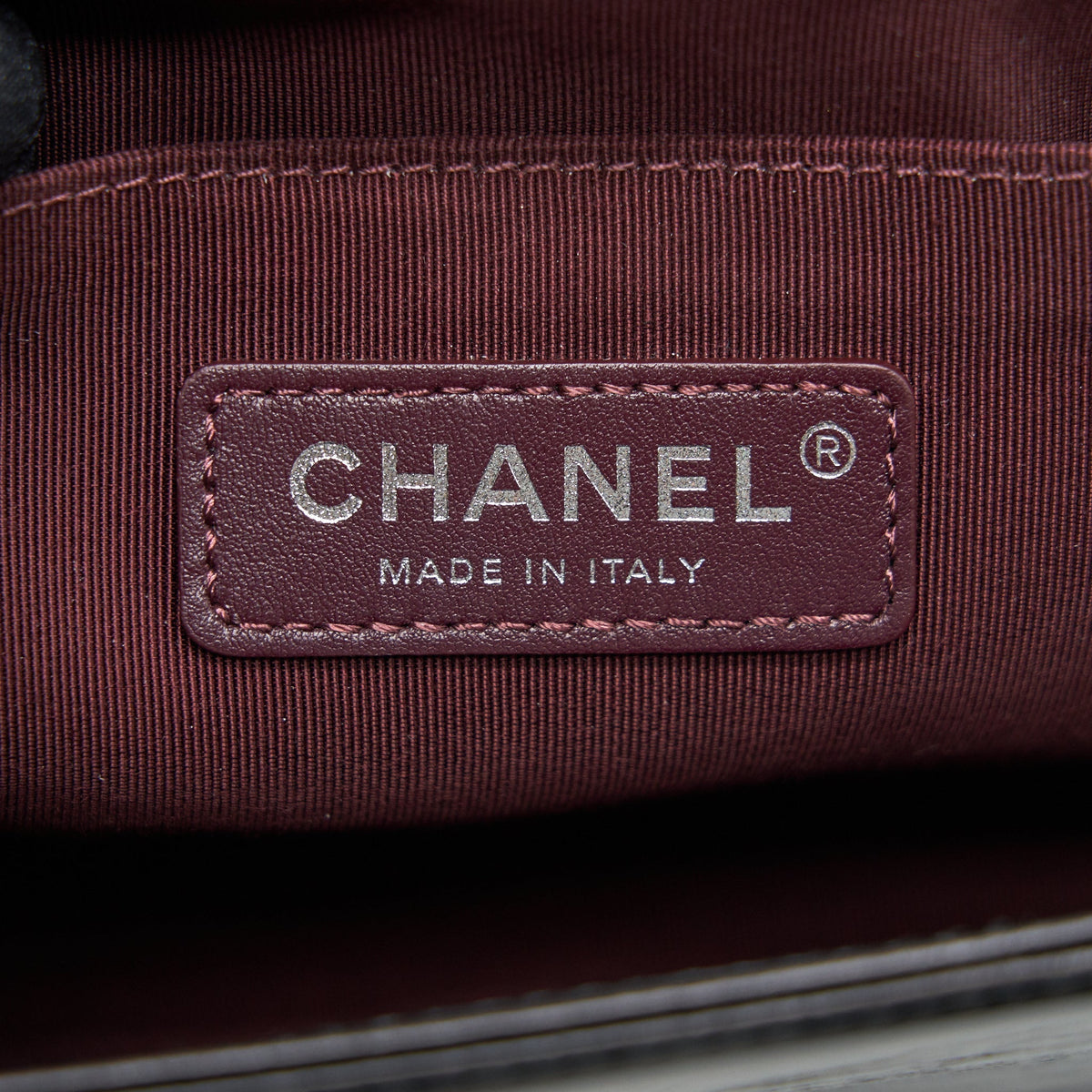 CHANEL OLD MEDIUM LEBOY BAG WITH CHAIN EDGE BLACK