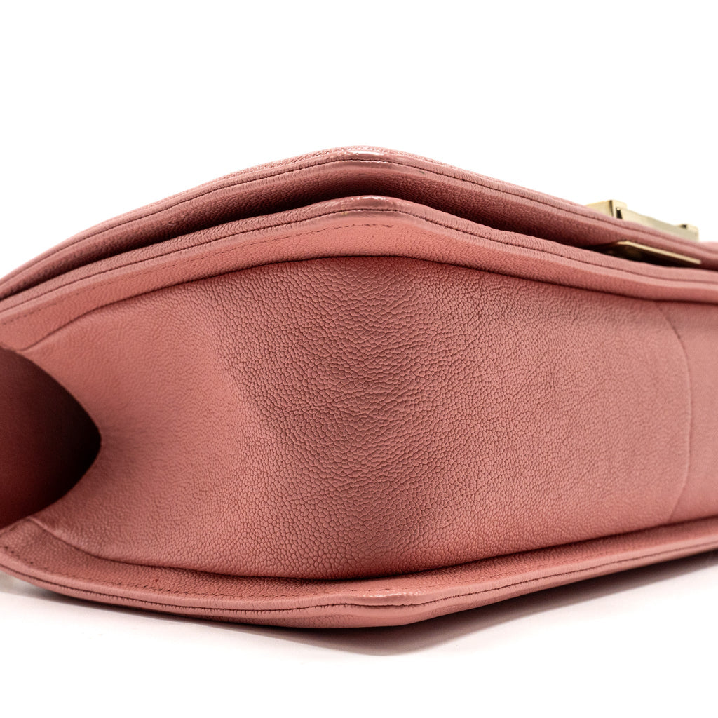 CHANEL MEDIUM BOY BAG CAVIAR PINK LGHW