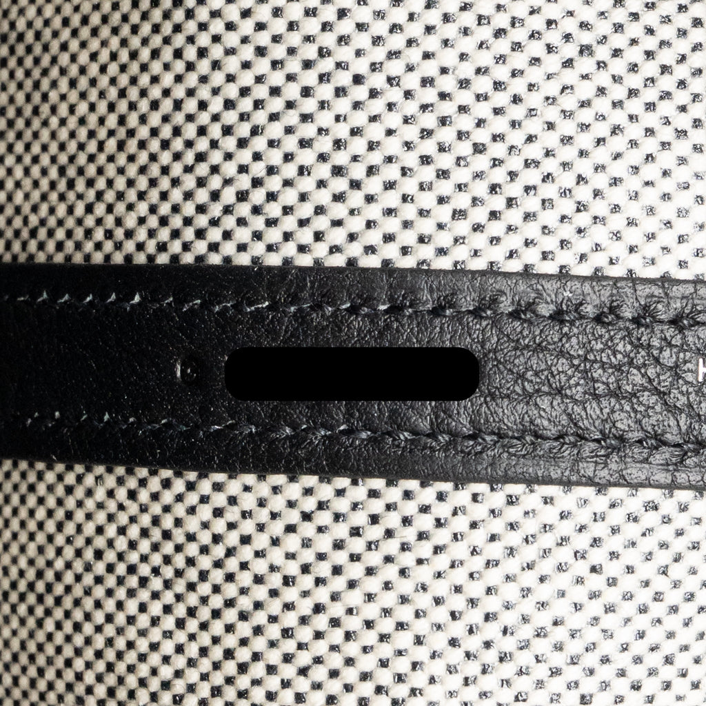 Hermes Neo Garden Party 23 Canvas / Negonda Ecru / Noir SHW