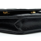 CHANEL CLASSIC WALLET ON CHAIN CAVIAR BLACK LGHW (MICROCHIP)
