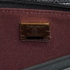 CHANEL CLASSIC WALLET ON CHAIN CAVIAR BLACK LGHW (MICROCHIP)