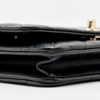 CHANEL TRENDY CC WALLET ON CHAIN LAMBSKIN BLACK LGHW (MICROCHIP)