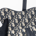 DIOR SADDLE BELT BAG BLUE DIOR OBLIQUE JACQUARD GHW