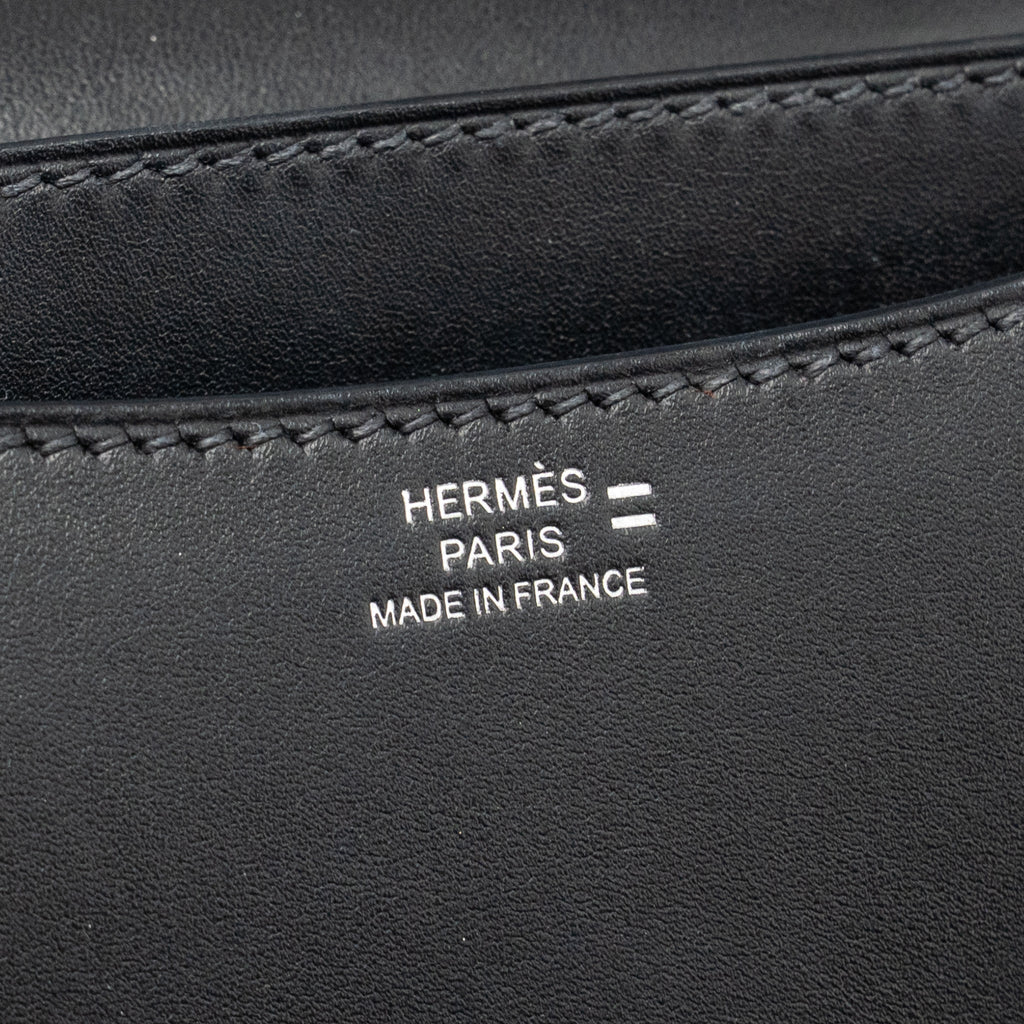 Hermes Mini Constance Monsieur Leather / Lizard Black / Ombré