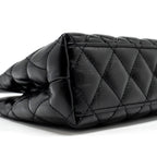 CHANEL 24A MINI SHOPPING TOTE/ MINI KELLY CALFSKIN BLACK GHW (MICROCHIP)