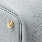 HERMES PICOTIN 18 LOCK BAG CLEMENCE GRIS PANTIN LGHW