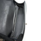 CHANEL MEDIUM BOY BAG CALFSKIN BLACK RUTHENIUM/BLACK HARDWARE
