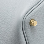 HERMES PICOTIN 18 LOCK BAG CLEMENCE GRIS PANTIN LGHW