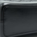 CHANEL GABRIELLE BACKPACK AGED CALFSKIN/ SMOOTH CALFSKIN BLACK RUTHENIUM HARDWARE