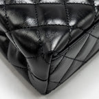 CHANEL 24A MINI SHOPPING TOTE/ MINI KELLY CALFSKIN BLACK GHW (MICROCHIP)