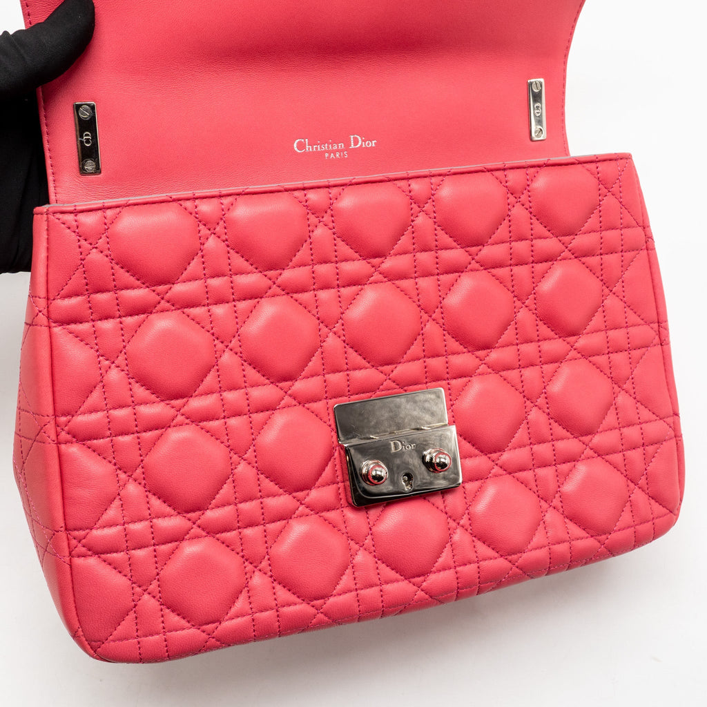 Dior Medium Miss Dior Flap Bag Cannage Lambskin Pink SHW
