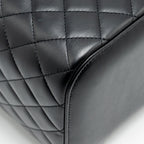 CHANEL QUILTED VANITY CASE LAMBSKIN BLACK SHW