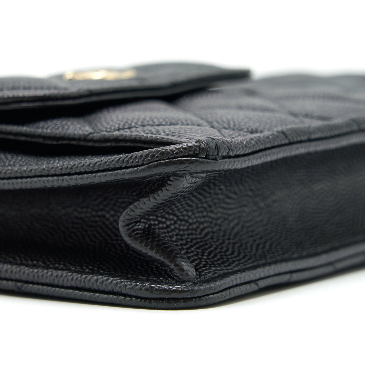 CHANEL MINI CROSSBODY BAG CAVIAR BLACK GHW