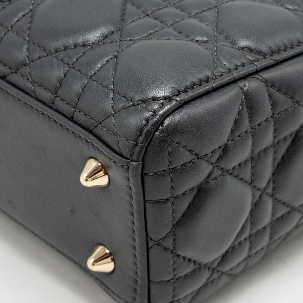 Dior Small My ABCDior lambskin dark grey LGHW