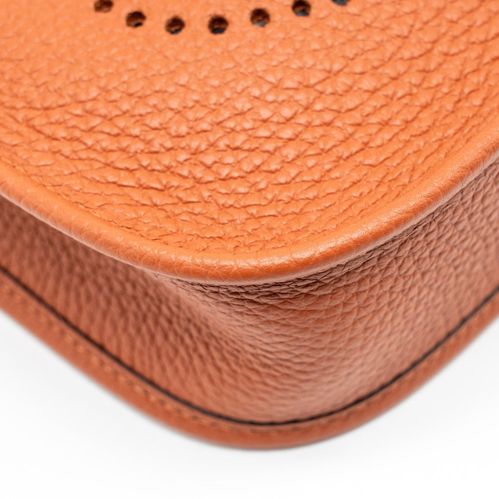 Hermes Mini Evelyne Clemence Cuivre GHW