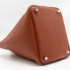 Hermes Picotin 18 lock bag Clemence Cuivre/Capucine SHW