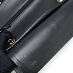 CHANEL MEDIUM CLASSIC DOUBLE FLAP BAG LAMBSKIN BLACK LGHW (MICROCHIP)