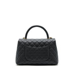CHANEL MEDIUM COCO HANDLE CAVIAR BLACK LGHW