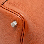 Hermes Picotin 18 lock bag Clemence Cuivre/Capucine SHW
