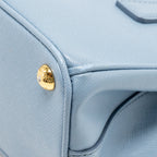 Prada Galleria Saffiano Mini Tote Bag leather light blue GHW