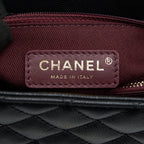 CHANEL SMALL COCO HANDLE FLAP BAG CAVIAR BLACK LGHW