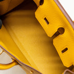 Hermes Birkin 25 Togo 9D Jaune Amber GHW
