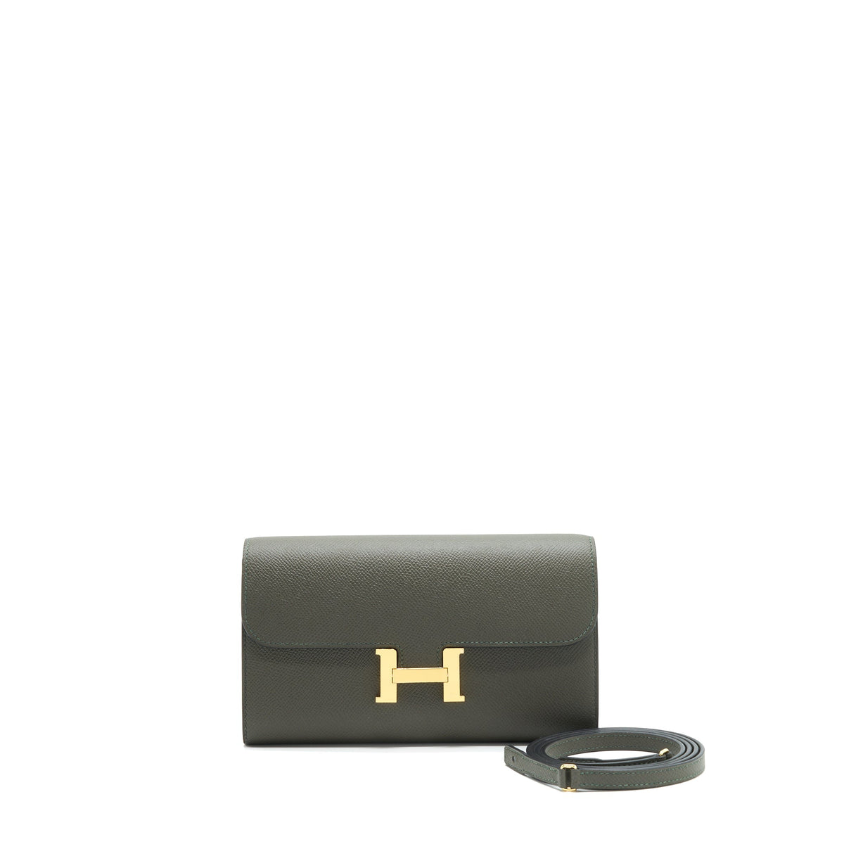 Hermes Constance To Go C6 Vert De Gris GHW