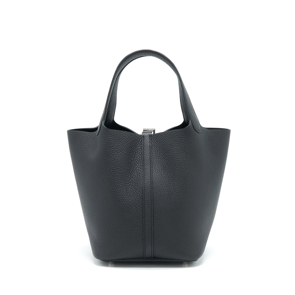 Hermes Picotin 22 Lock Bag Black SHW