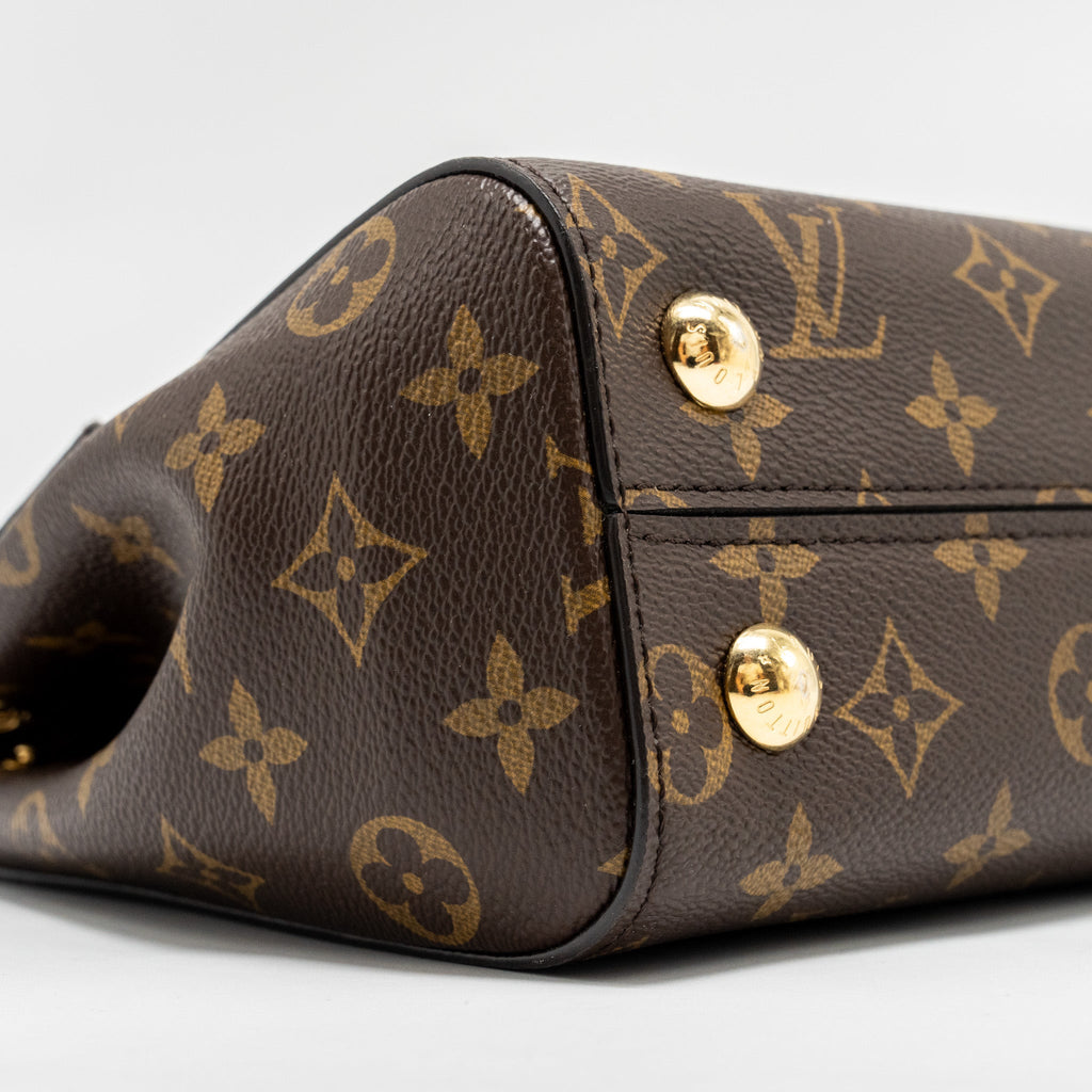 LOUIS VUITTON CLUNY BB MONOGRAM CANVAS WITH PINK STRAP GHW