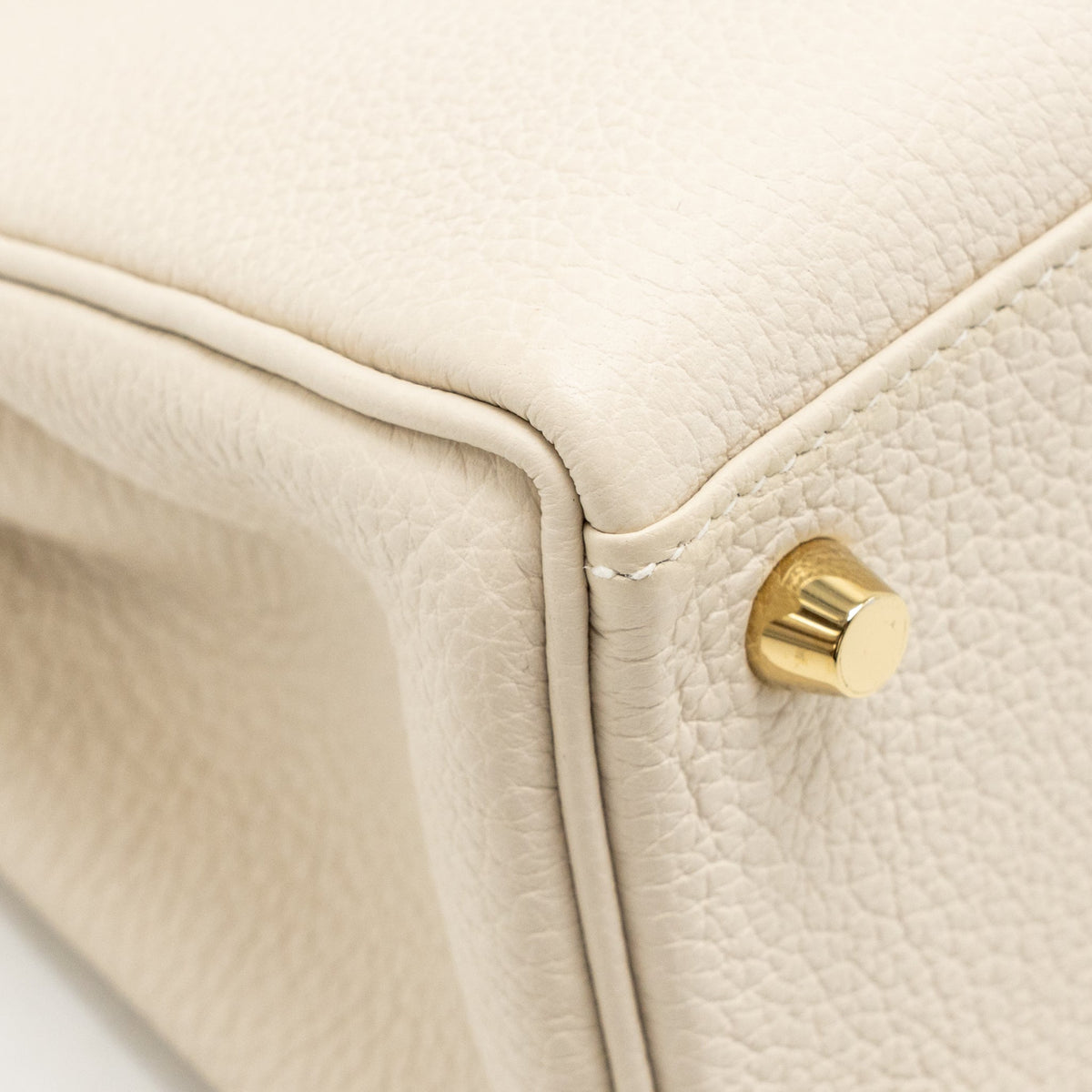 Hermes Kelly 25 Togo Craie GHW