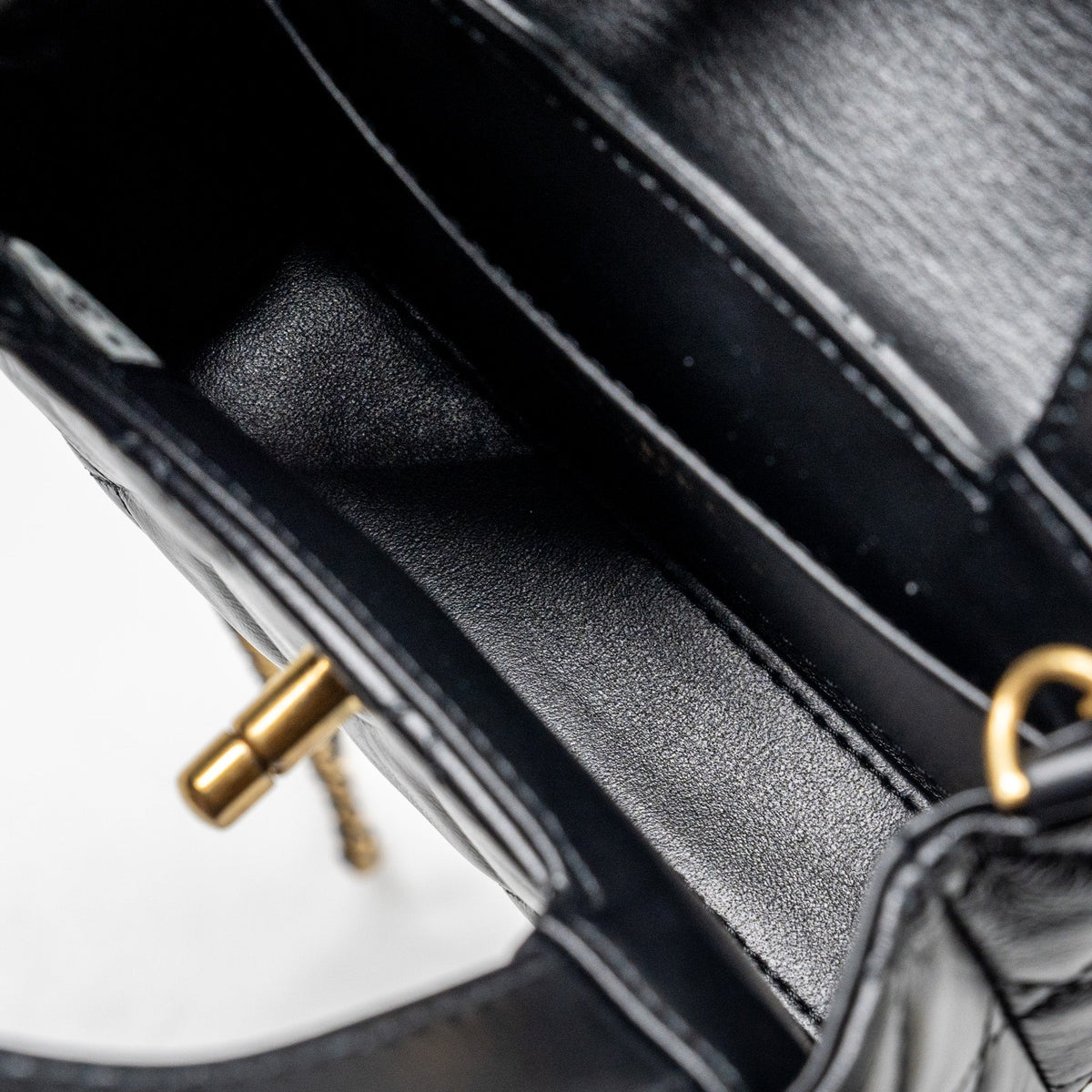 CHANEL 24P MINI NANO KELLY SHOPPER CALFSKIN BLACK GHW(MICROCHIP)