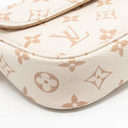LOUIS VUITTON IVY WALLET ON CHAIN MONOGRAM DUNE CANVAS BEIGE/CREAM GHW