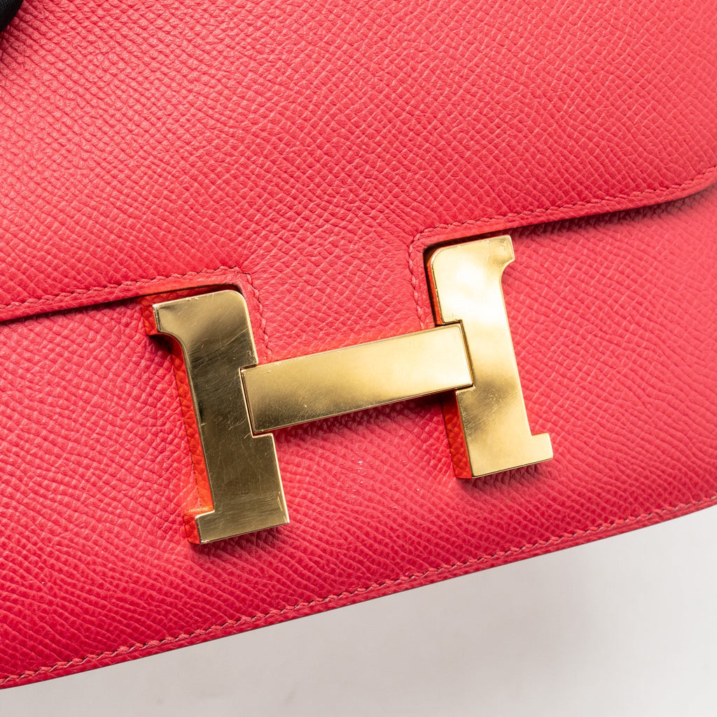 Hermes Mini Constance Epsom Rose Extreme GHW