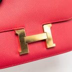 Hermes Mini Constance Epsom Rose Extreme GHW