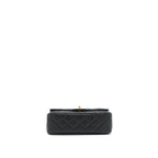 CHANEL 22C PEARL CRUSH MINI RECTANGULAR LAMBSKIN BLACK GHW (MICROCHIP)
